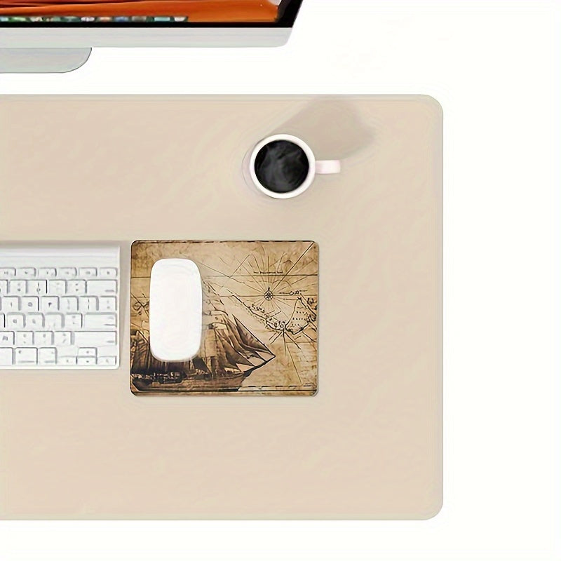 Retro Cloth Surface Mouse Pad Set with Anti-skid Rubber