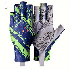 Sun Protection Tactical Fishing Gloves Breathable Non-slip Half Finger Gloves