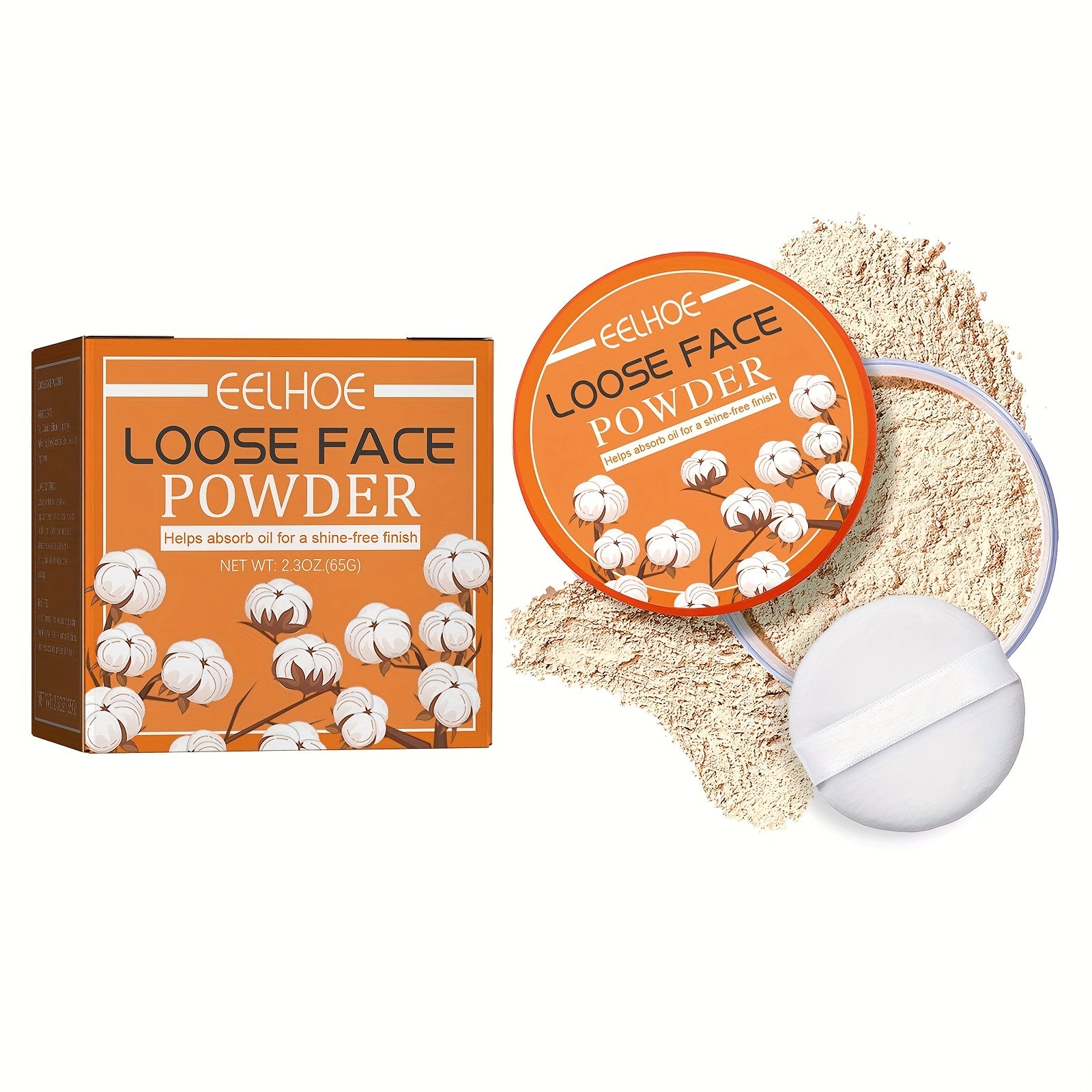 Waterproof Loose Setting Powder for Concealer, Makeup Fixing