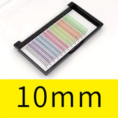 UV Fluorescent False Eyelashes with Glitter - Dramatic Fairy Colors