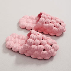 Women's Bubble Slides Slippers Soft Bottom Solid Household Shoes