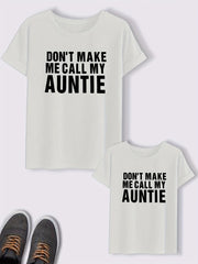 Parent & Me Daddy & Baby Parent Child Letters Print T Shirt