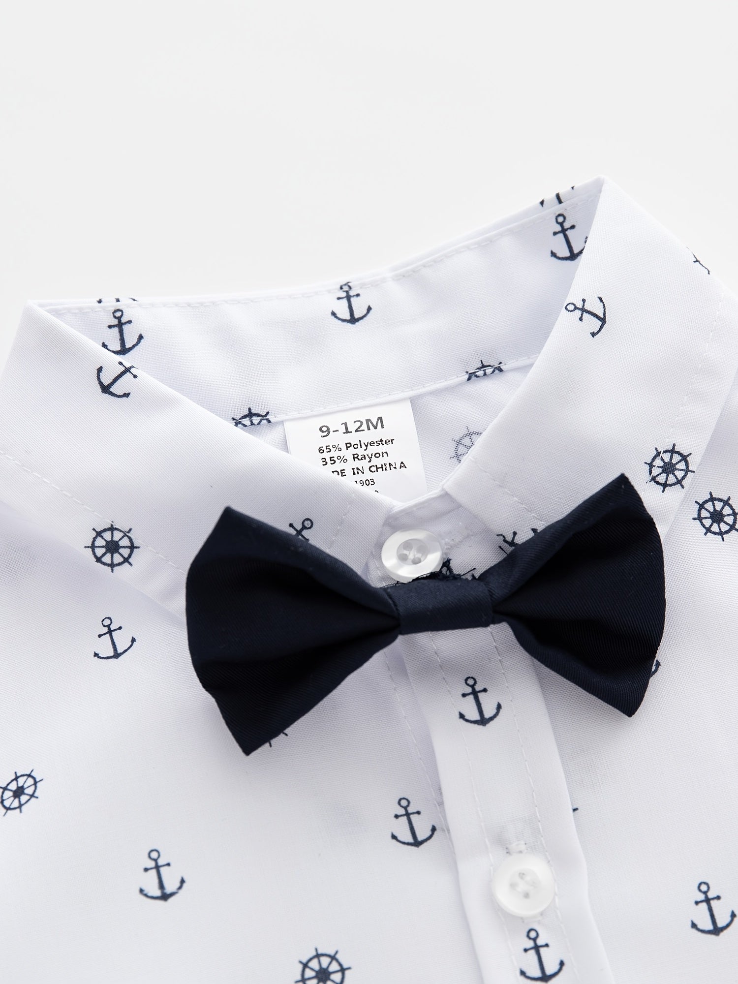 2pcs Boys Gentleman Outfit Shirt & Suspender Pants Set