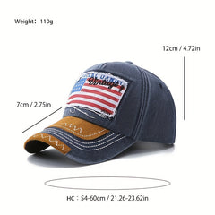 US Flag Baseball Cap Sun Hat Duck Tongue Cap