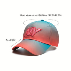 Summer Sunscreen Baseball Cap Gradient Color Matching Peaked Cap