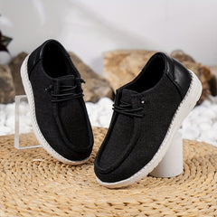 Boys Casual Canvas Lace Up Sneakers for Spring and Autumn