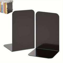 Metal Bookends with Anti Slip Pads for Books Magazines DVDs