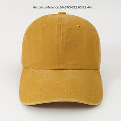 Candy Washed Baseball Cap Adjustable Couple Dad Hats Unisex Sunscreen