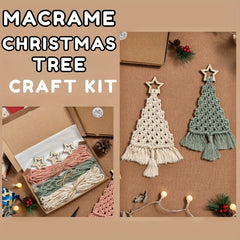 3pcs Christmas Tree Decoration Set DIY Woven Tree Set Holiday Gift