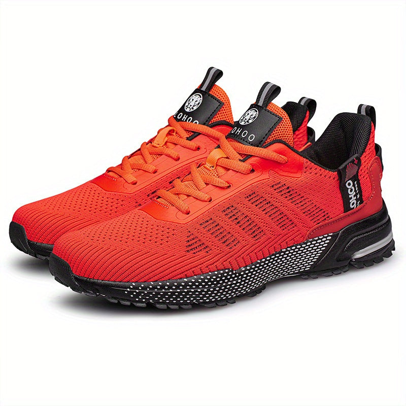 CLOHOO Knitted Breathable Comfy Sneakers for Running Jogging Lightweight Shoes
