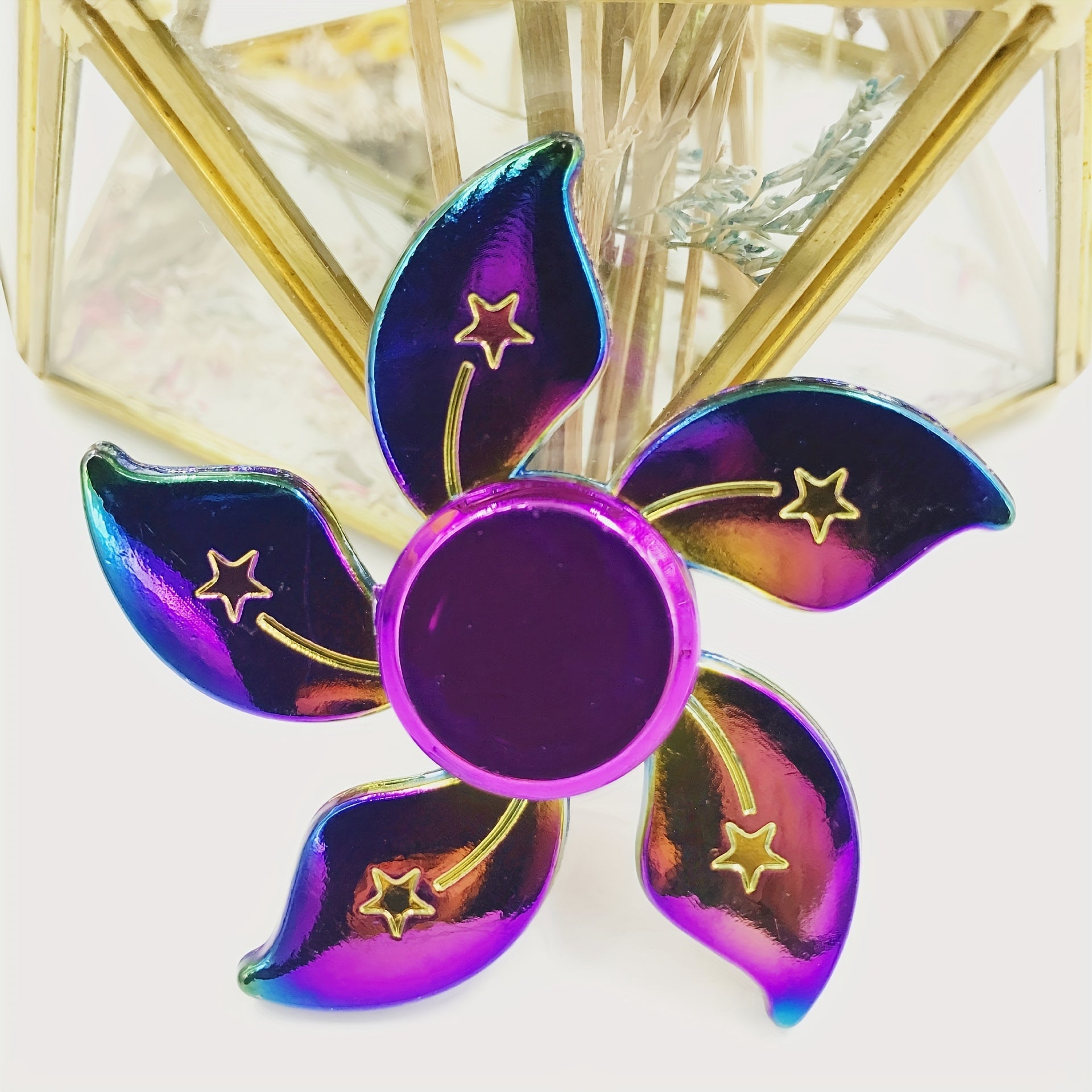 Colorful Zinc Alloy Fingertip Spinner Hand Spinner Finger Spinner Electroplating