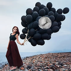 83pcs Silvery Disco Aluminum Balloons for Party Decorations