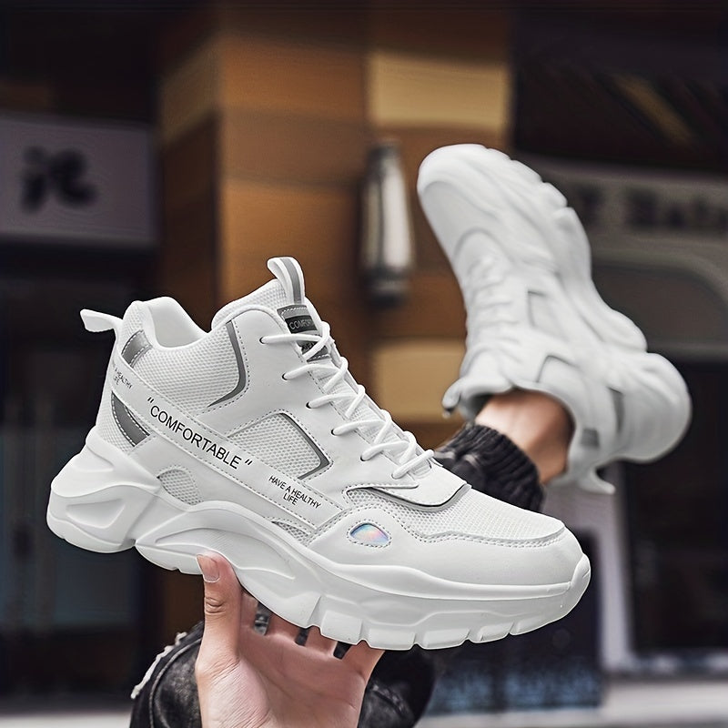Men's Chunky Sneakers Elevator Shoes Breathable Wear-resistant