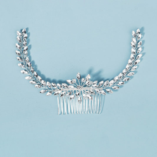 Crystal & Pearl Bridal Comb Hairpiece