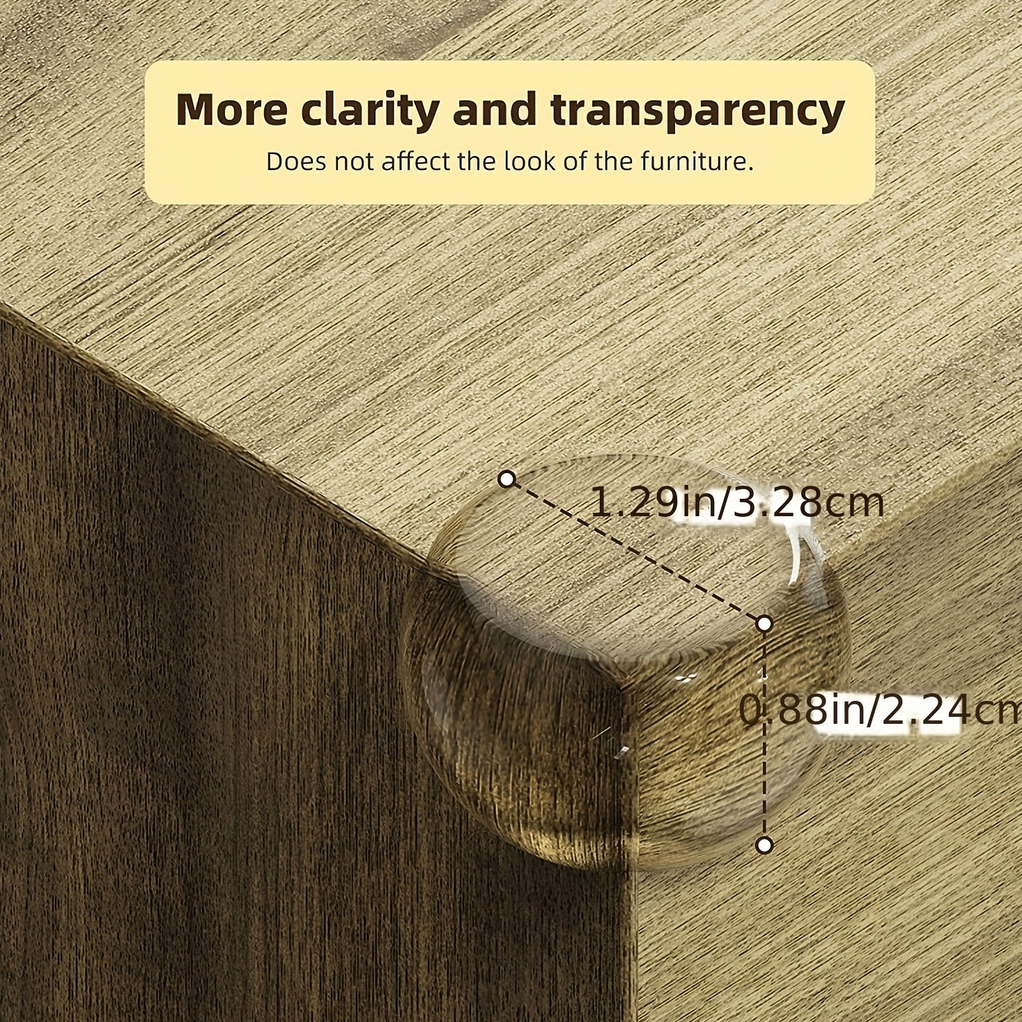 4pcs Transparent Anti-collision Corner Table Corner Cover