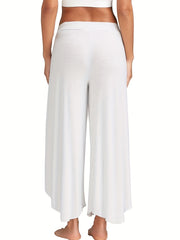 Split Wide Leg Pants Casual Loose Pants for Women