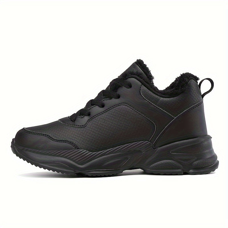 Women's Plush Lined Chunky Snow Sneakers Keep Warm