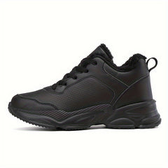 Women's Plush Lined Chunky Snow Sneakers Keep Warm