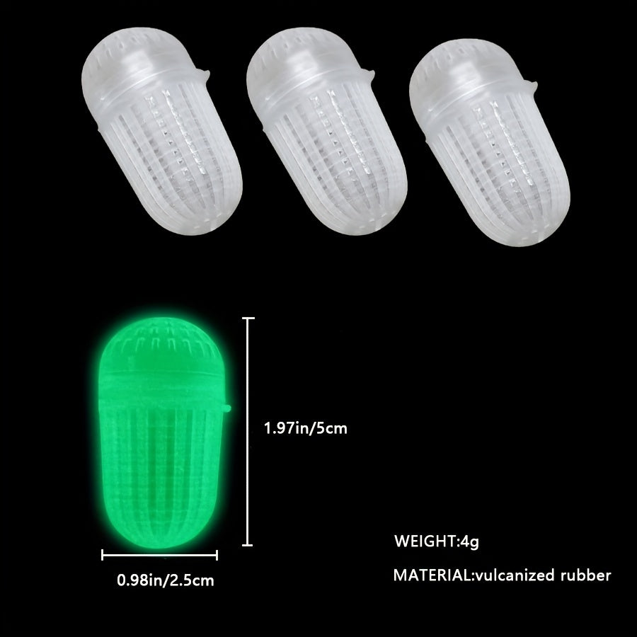 10pcs Luminous Bait Ball Fishing Trap Shrimp Cage Bait Box