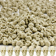 50pcs Halloween Mini Plastic Skull Head for Vase Filler & Decor