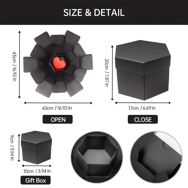 1pc Surprise Explosion Box Gift DIY Album for Birthday Anniversary Wedding