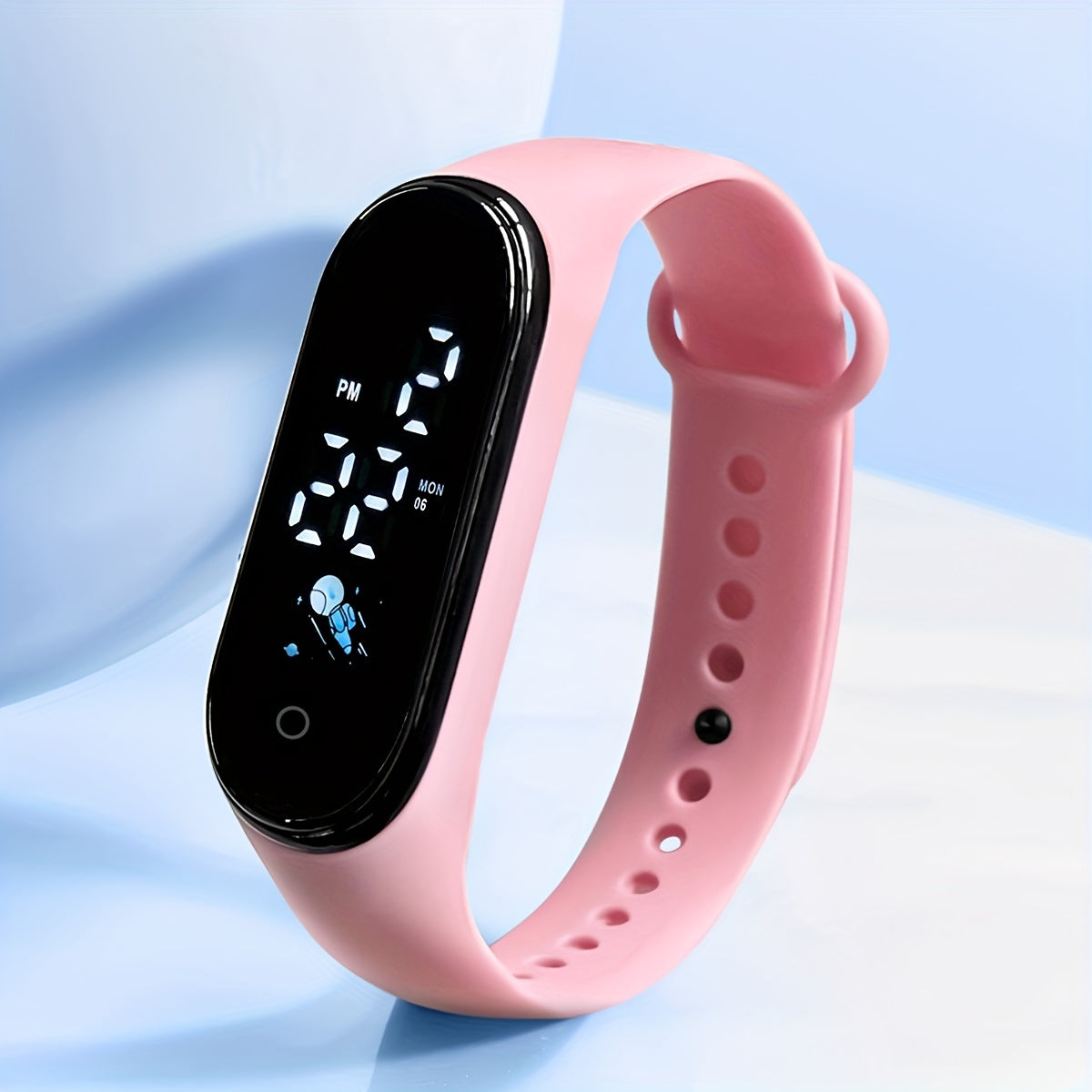 Astronaut Pattern LED Screen Electronic Watch For Boys Girls Teen