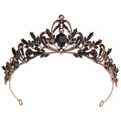 Vintage Baroque Rhinestone Wedding Crystal Tiara
