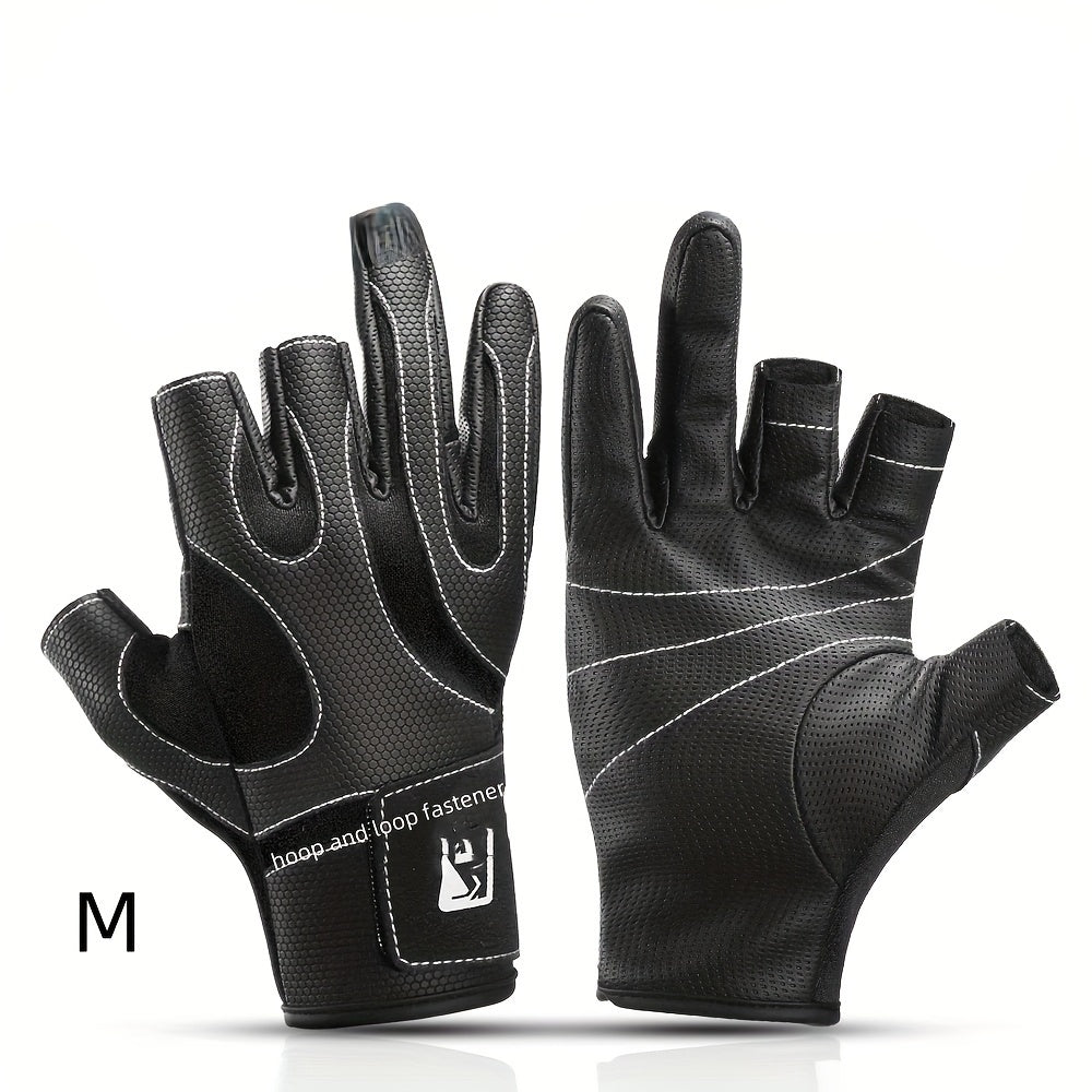 Anti Slip Half Finger Fishing Gloves