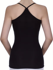 3-Pack Women's Casual Cami Tops Sleeveless Crew Neck Summer Shirts
