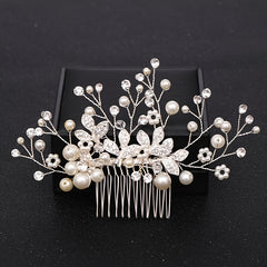 Rose Golden Hair Comb Wedding Hair Comb Bridal Hair Accessories