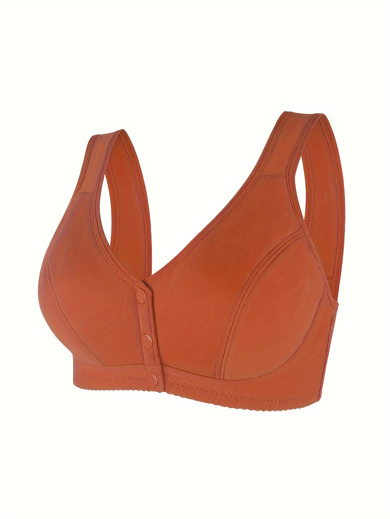 Front Buckle Wireless Push Up Bra