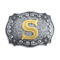 Western Cowboy Letter S Belt Buckle Personalised Casual