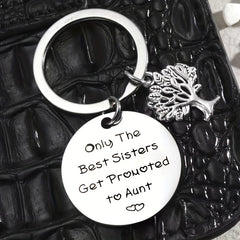 Stainless Steel Aunt Keychain Gift From Niece