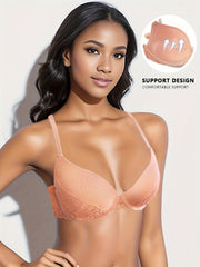 Lace Push Up Bra Comfy & Breathable Women's Lingerie