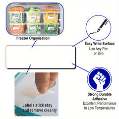 120 Blank Synthetic Paper Self-Adhesive Labels 3x1 Inch