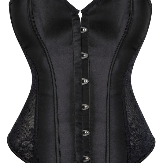 Strapless Corset Bustier Lace Up Body Shaper