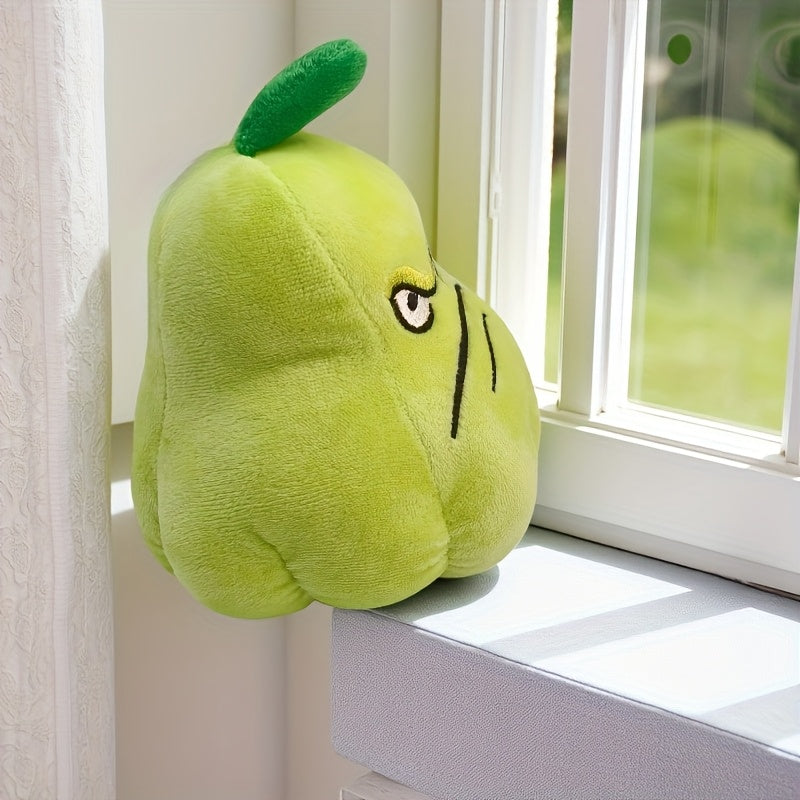 Green Plant Series Ugly Expression Plush Doll with Leaves & Flowers