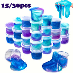 Mini Galaxy Slime 30pcs Mermaid Slime Party Favors Soft Sludge Toy
