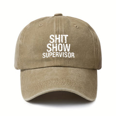 Unisex Letter Print Retro Baseball Cap Adjustable Sunscreen Hat