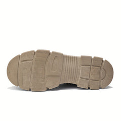 Men's Rugged Construction Service Boots Casual Lace up Walking Shoes