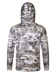 Men's UPF 50 Sun Protection Hoodie Long Sleeve Quick Dry Tops