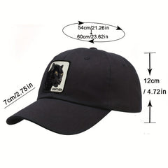 Hip Hop Leopard Embroidered Duck Cap Baseball Cap