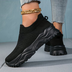 Breathable Women's Running Shoes, Non Slip Sole, Thick Bottom