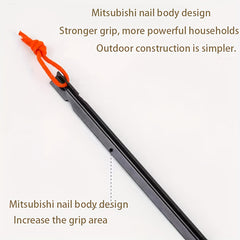12pcs Aluminum Tent Stakes With Rope