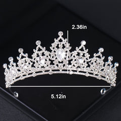 Silvery Rhinestone Crown Hairband Headband Bridal Wedding Favor