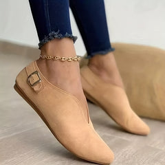 Casual Slip On Loafers with Buckle Detail Outdoor Walking Shoes