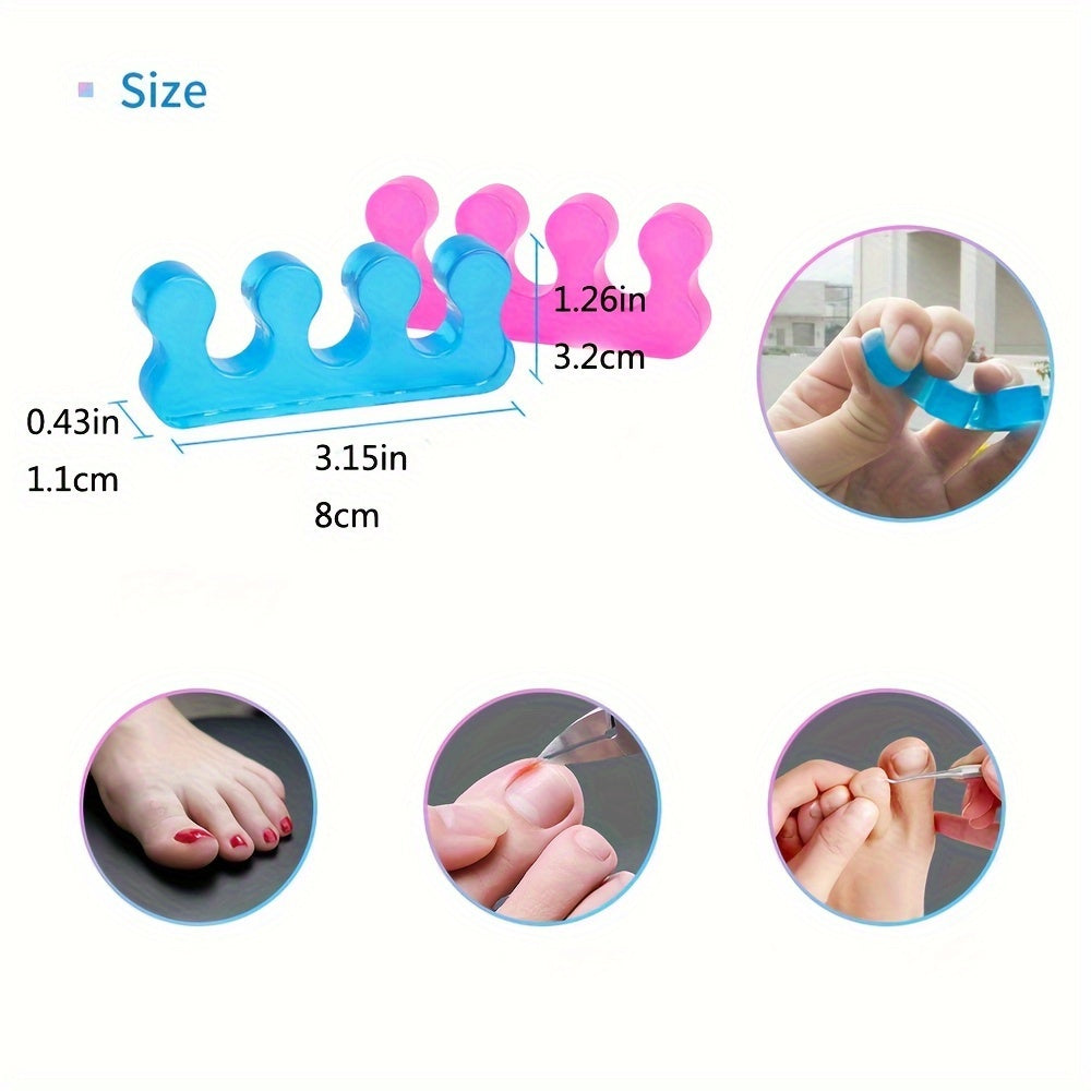 4pcs Women's Pedicure Toe Separator Toe Pad Overlapping Toe Corrector