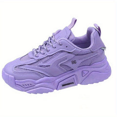 Women's Chunky Sneakers Mesh Breathable Low Top Sports Shoes