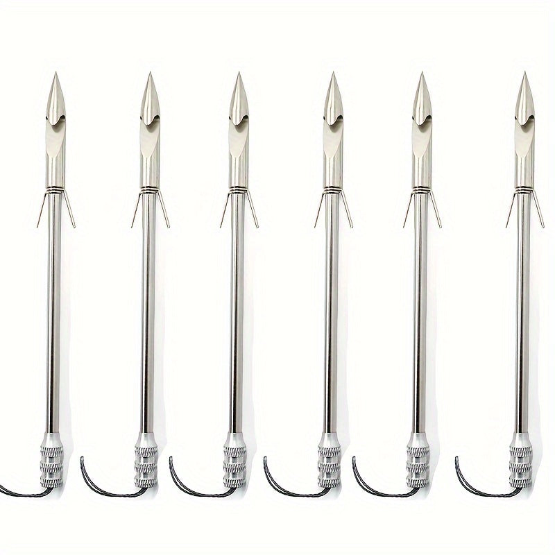 6pcs Fishing Arrow For Slingshot Stainless Steel Arrow Outdoor