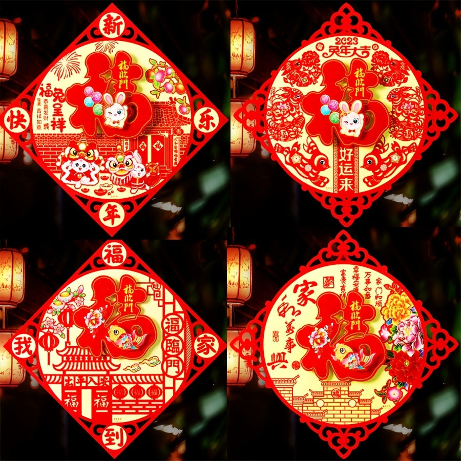 Chinese Year Decorations Lucky Fu Red Hanging Ornament